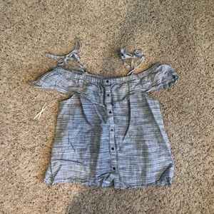 Ruffle tank/off the shoulder